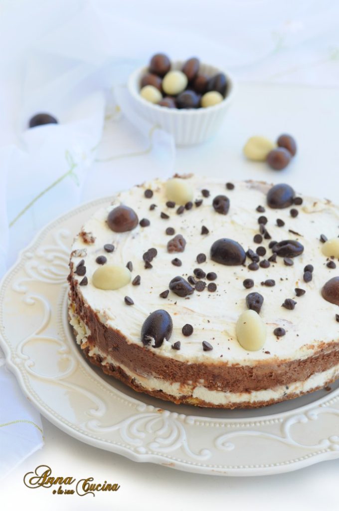 Cold Cake with Dual Flavor Cream