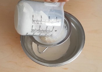 sift the flour
