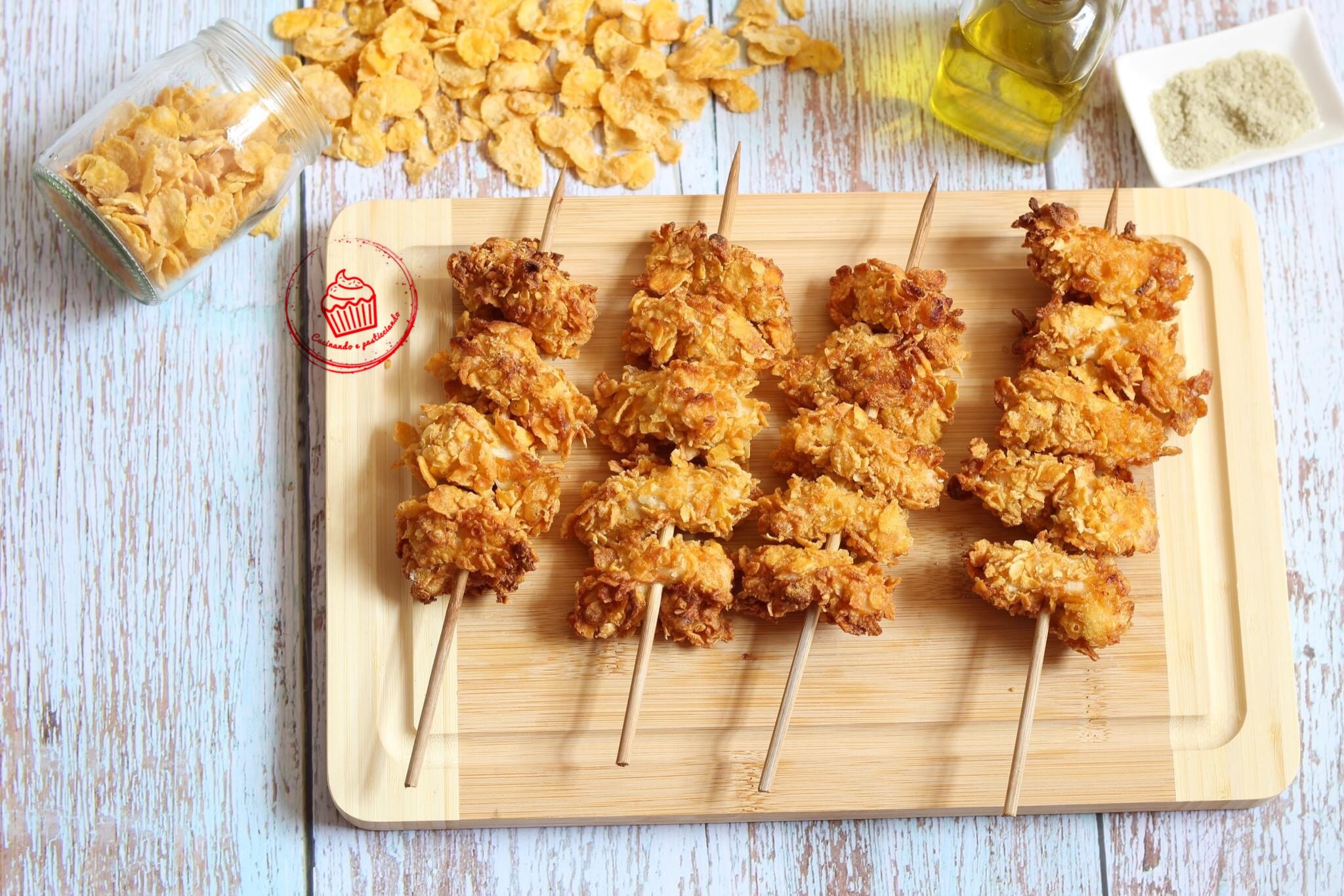 Crispy Chicken Skewers Cooked in the Air Fryer