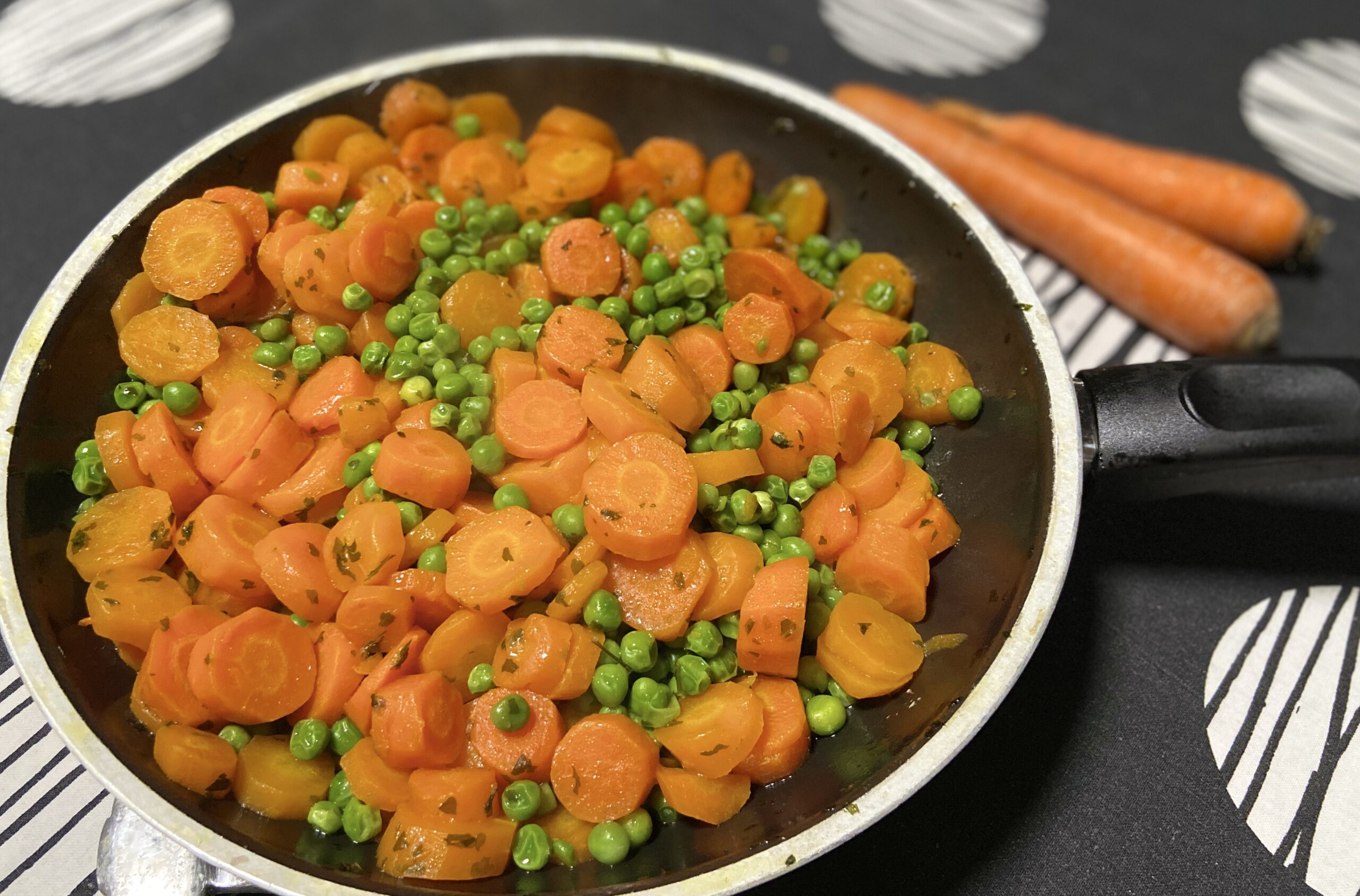 Sautéed Carrots and Peas