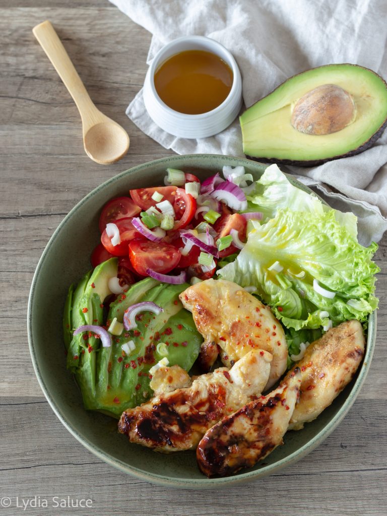 chicken and avocado salad