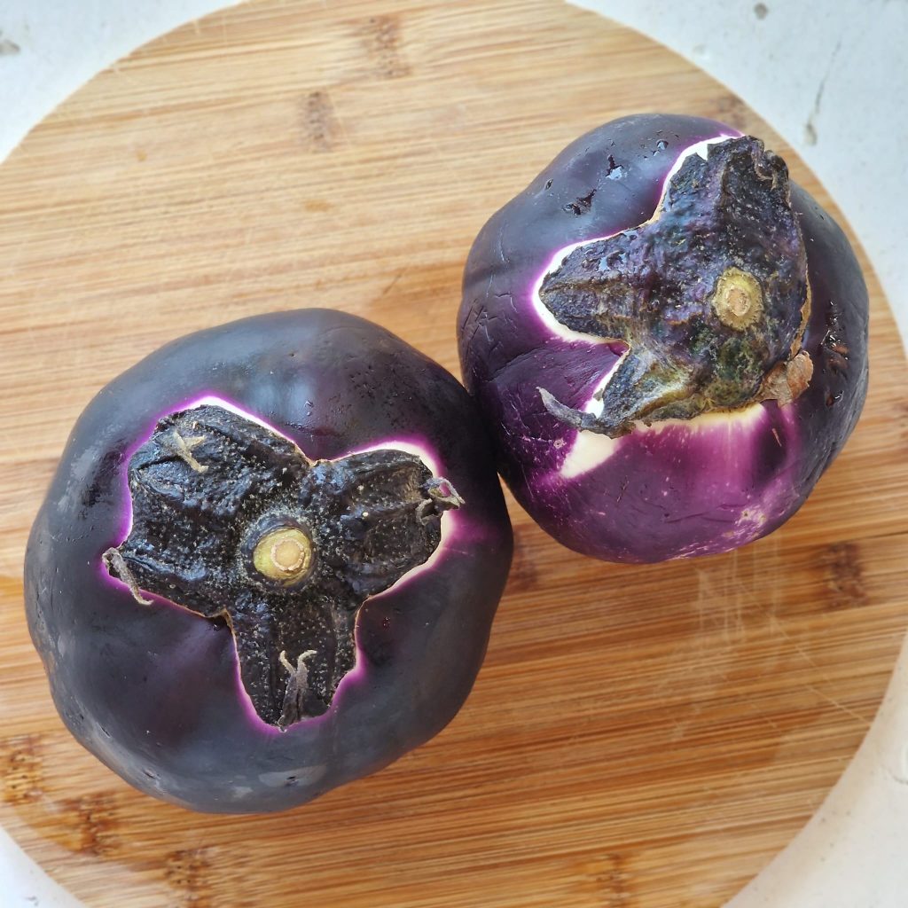 Eggplant Stuffed Half Moons