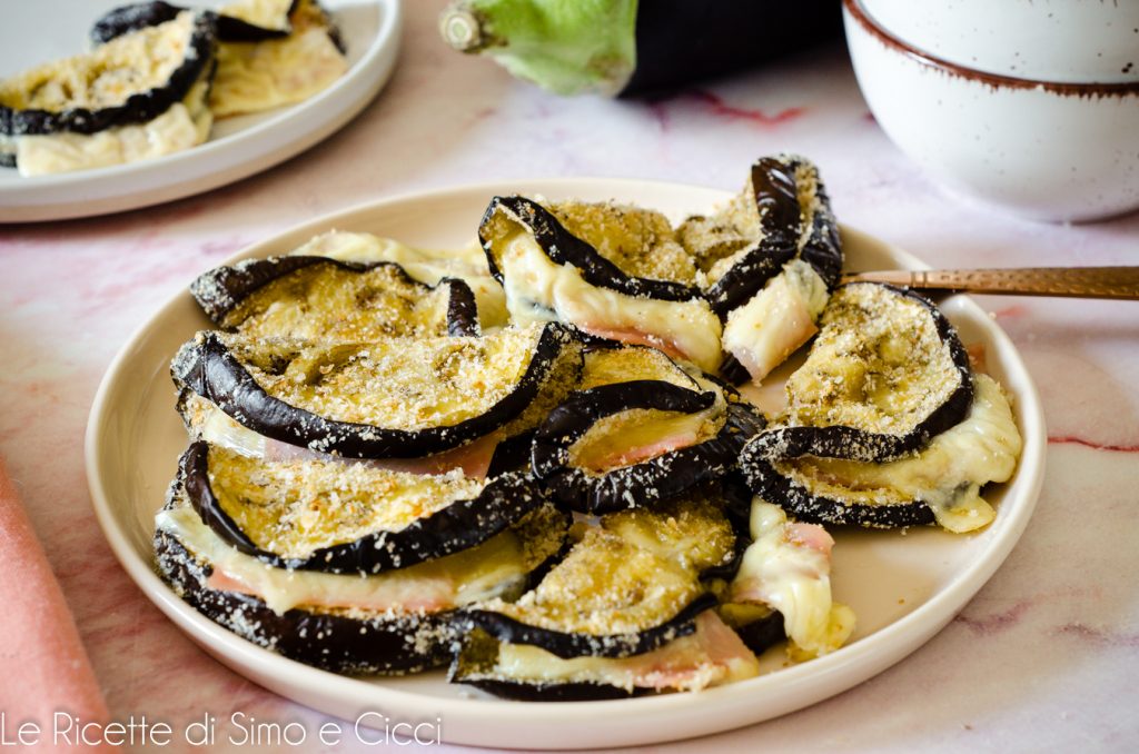 Eggplant Tacos with Ham and Cheese