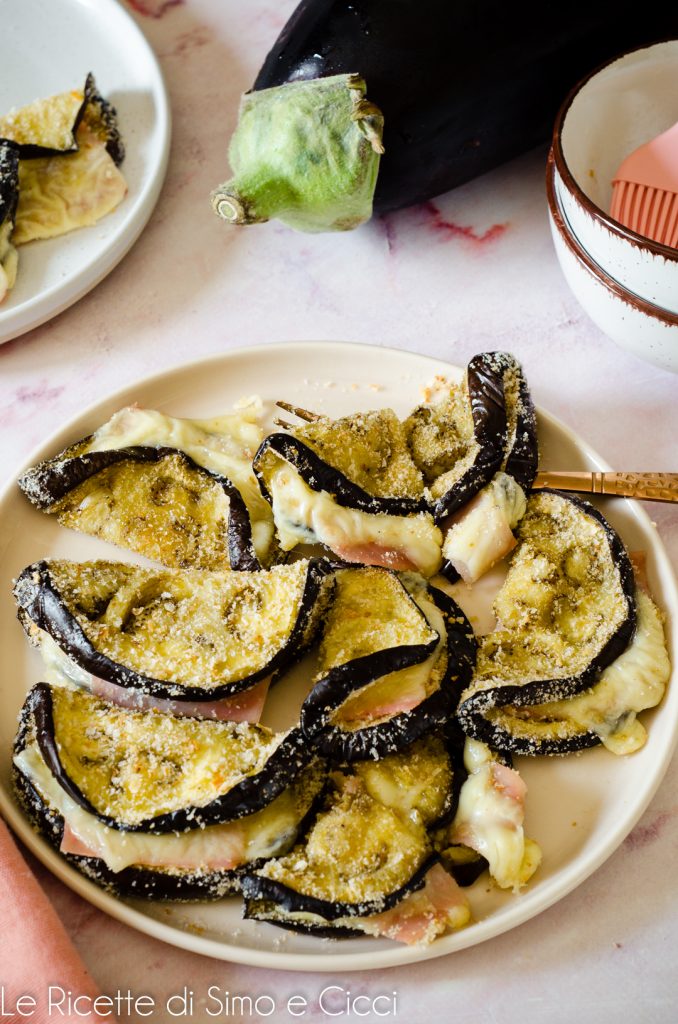 Eggplant Tacos with Ham and Cheese