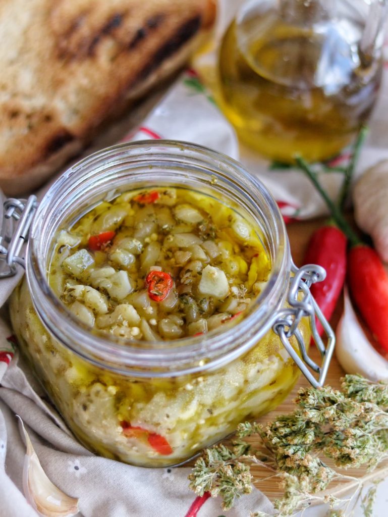 eggplants in vinegar