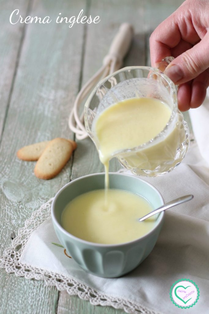 english custard, sweet sauce
