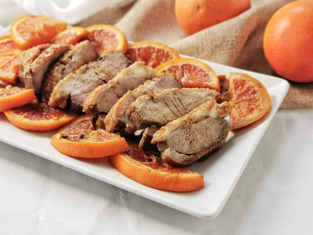ORANGE-GLAZED DUCK BREAST