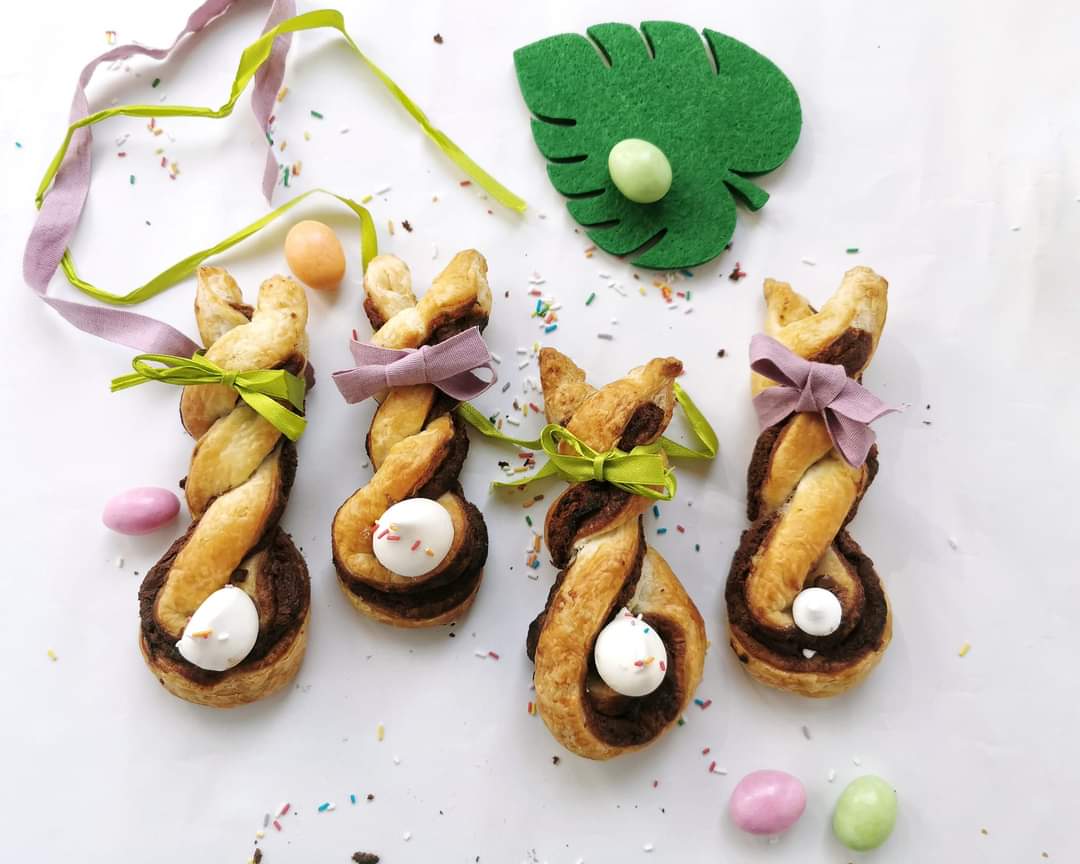 PUFF PASTRY AND NUTELLA BUNNIES