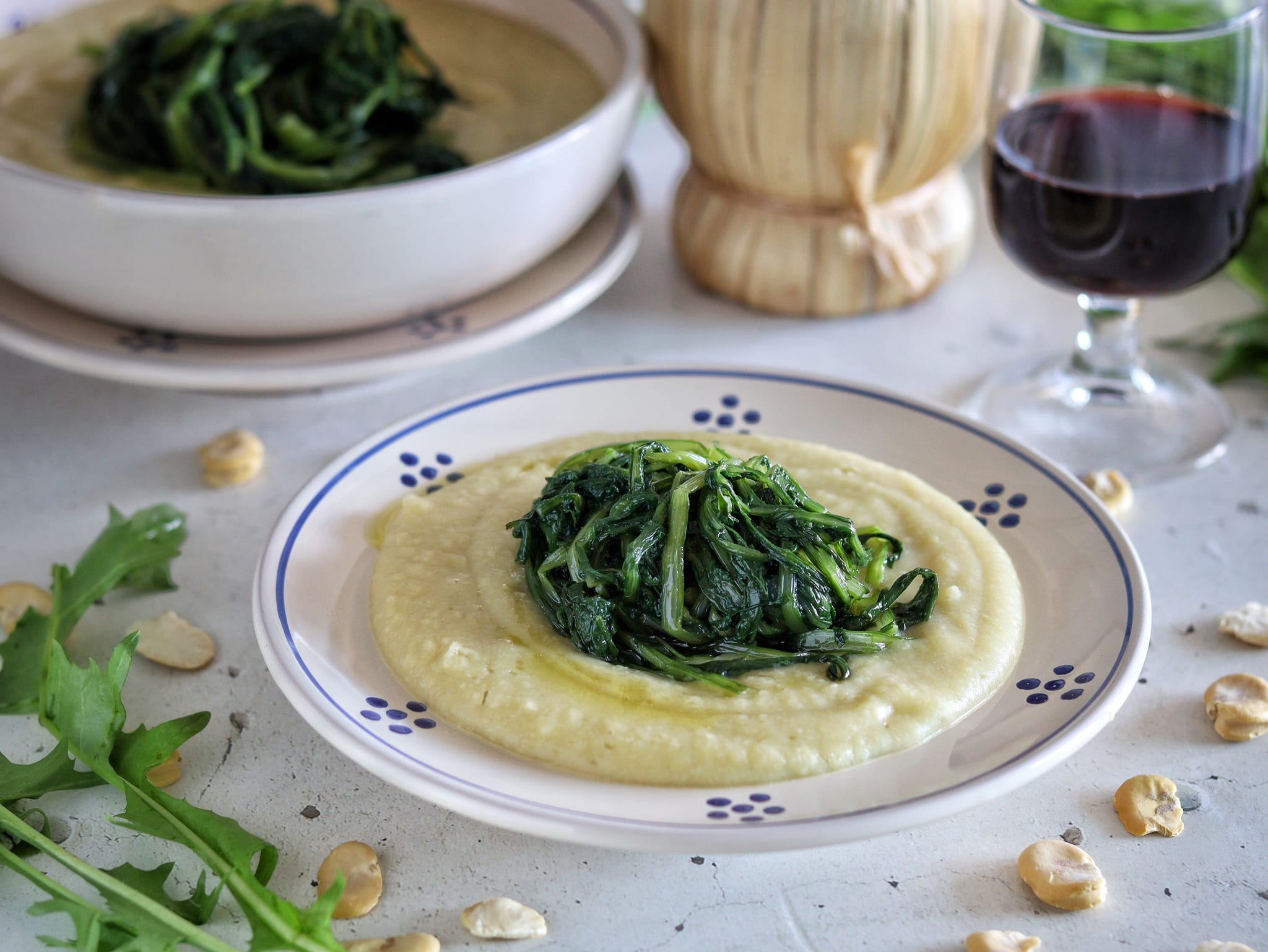 Fava Beans and Chicory