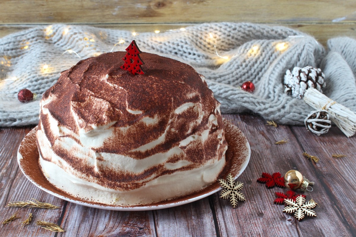 PANDORO ZUCCOTTO with coffee cream