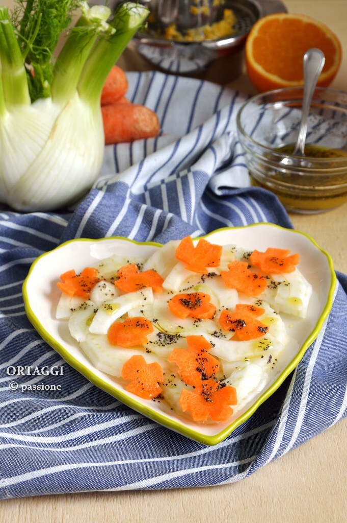 Fennel and Carrot Salad with Citrus Fruits ORTAGGI © passion