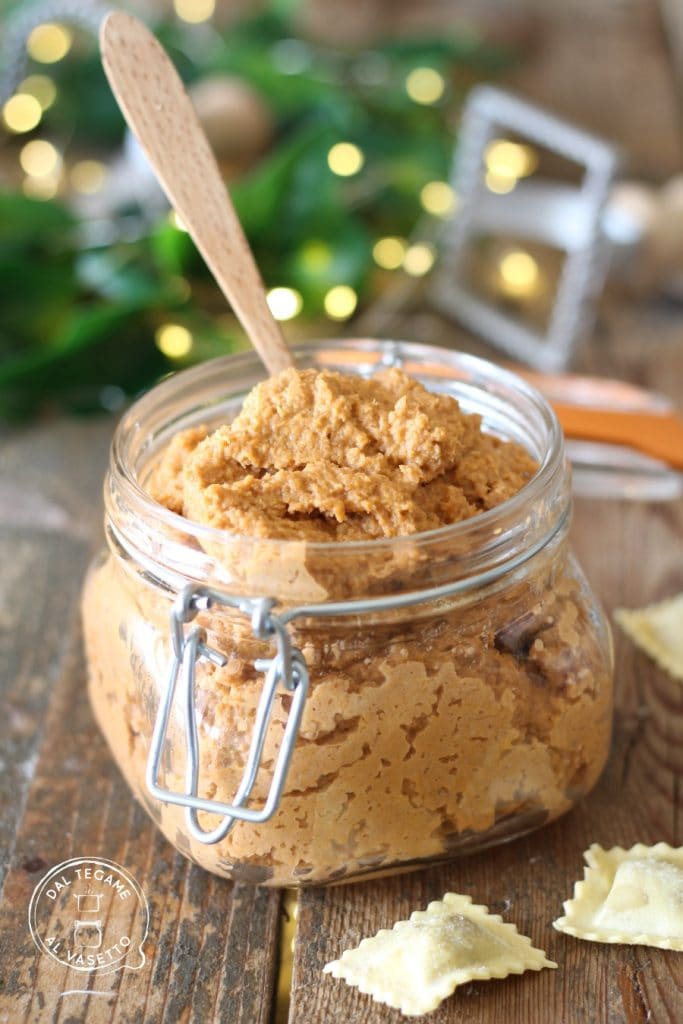 Filling for pasta in jar cooking
