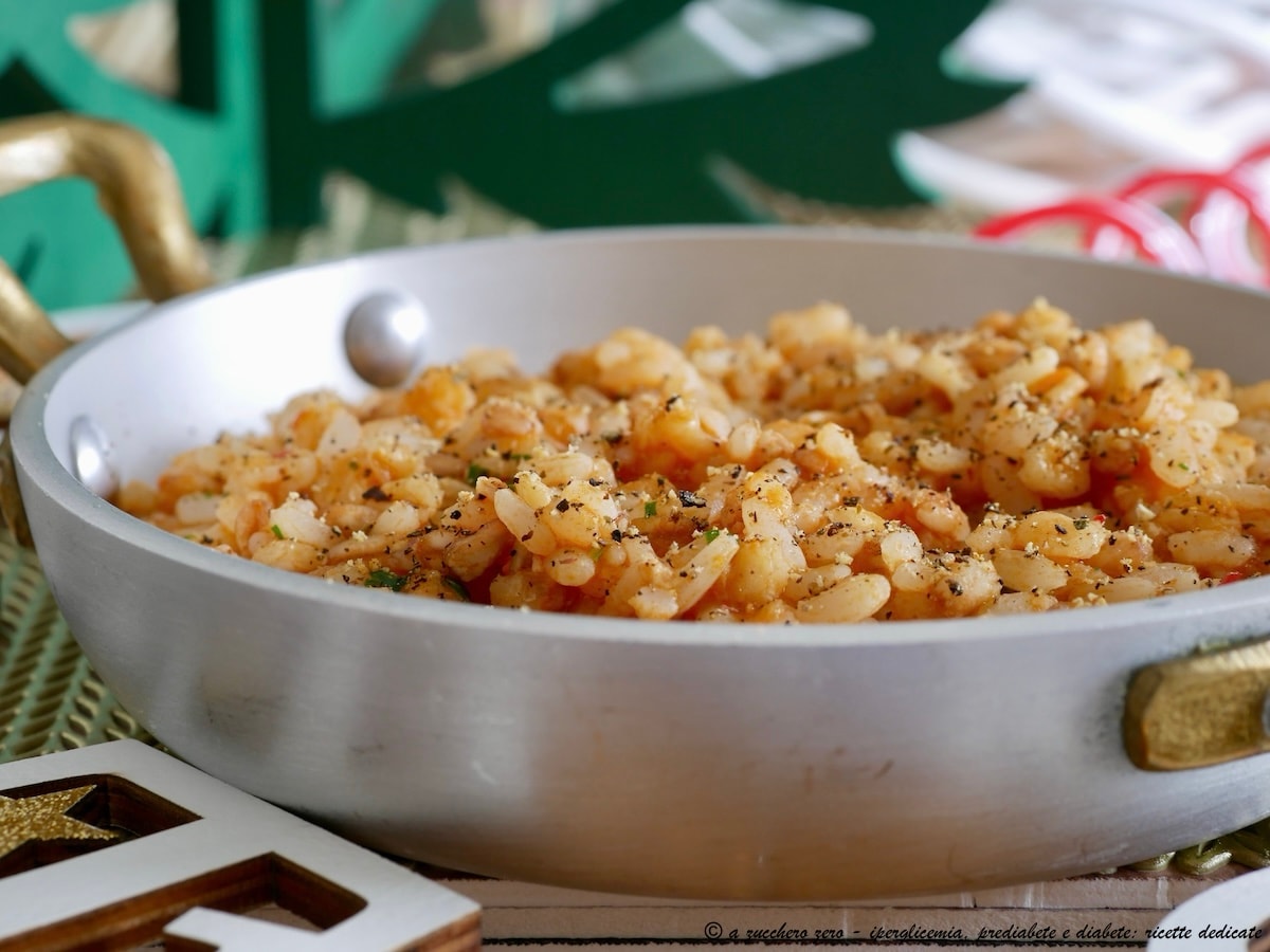Fish Risotto Ready in Few Minutes with Low Glycemic Impact