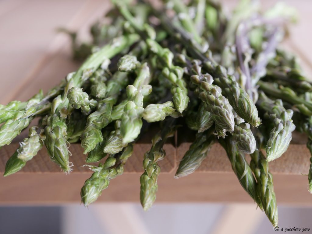 Freezing wild asparagus