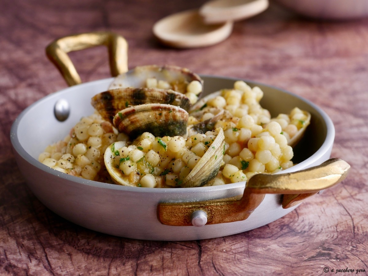 Fregula with Clams and Pumpkin