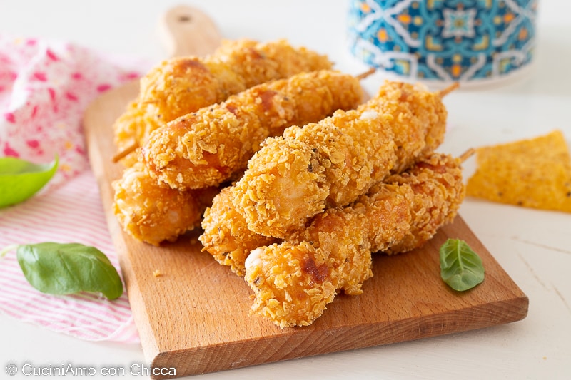 Fried Scamorza Skewers