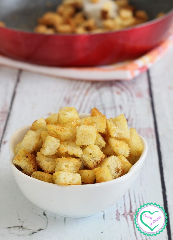 Fried bread croutons recipe