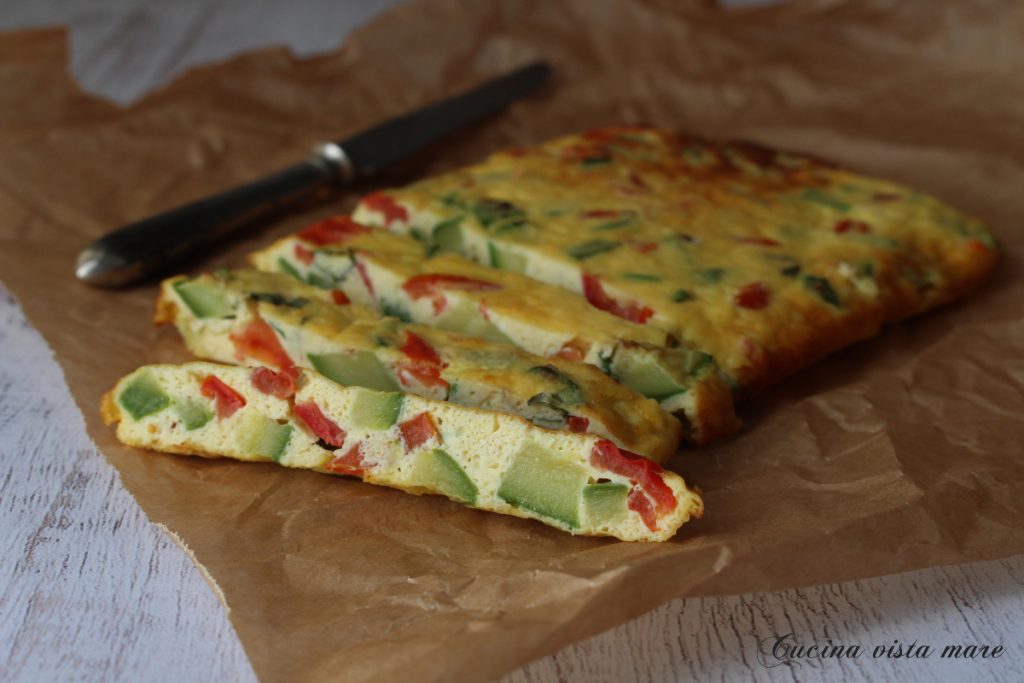 Frittata with vegetables and ricotta Cucina vista mare