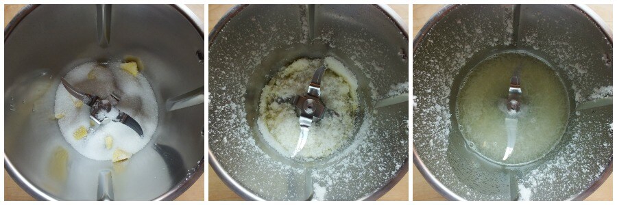 GINGER AND LEMON GRANITA - PREPARATION