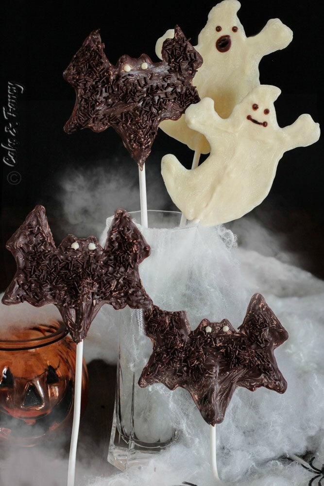 Chocolate Ghosts and Bats