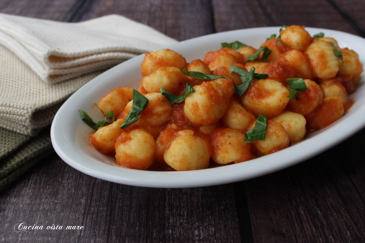 Gnocchi with Vegetable Ragù