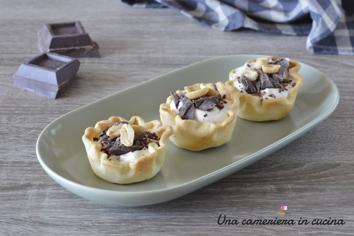 Gorgonzola and Chocolate Baskets