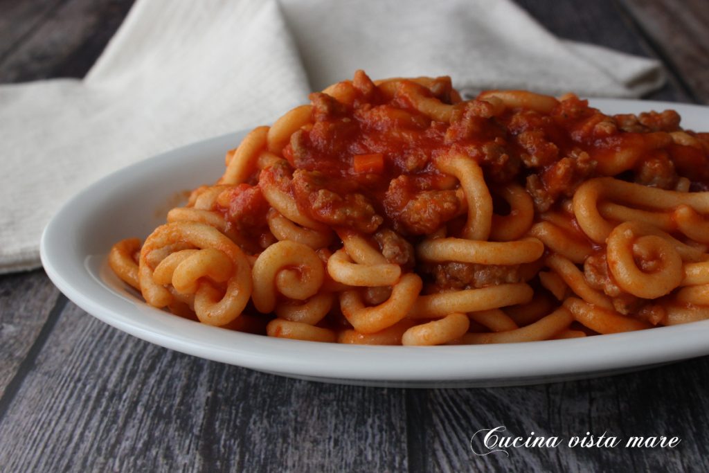 Gramigna with Sausage Sea View Kitchen