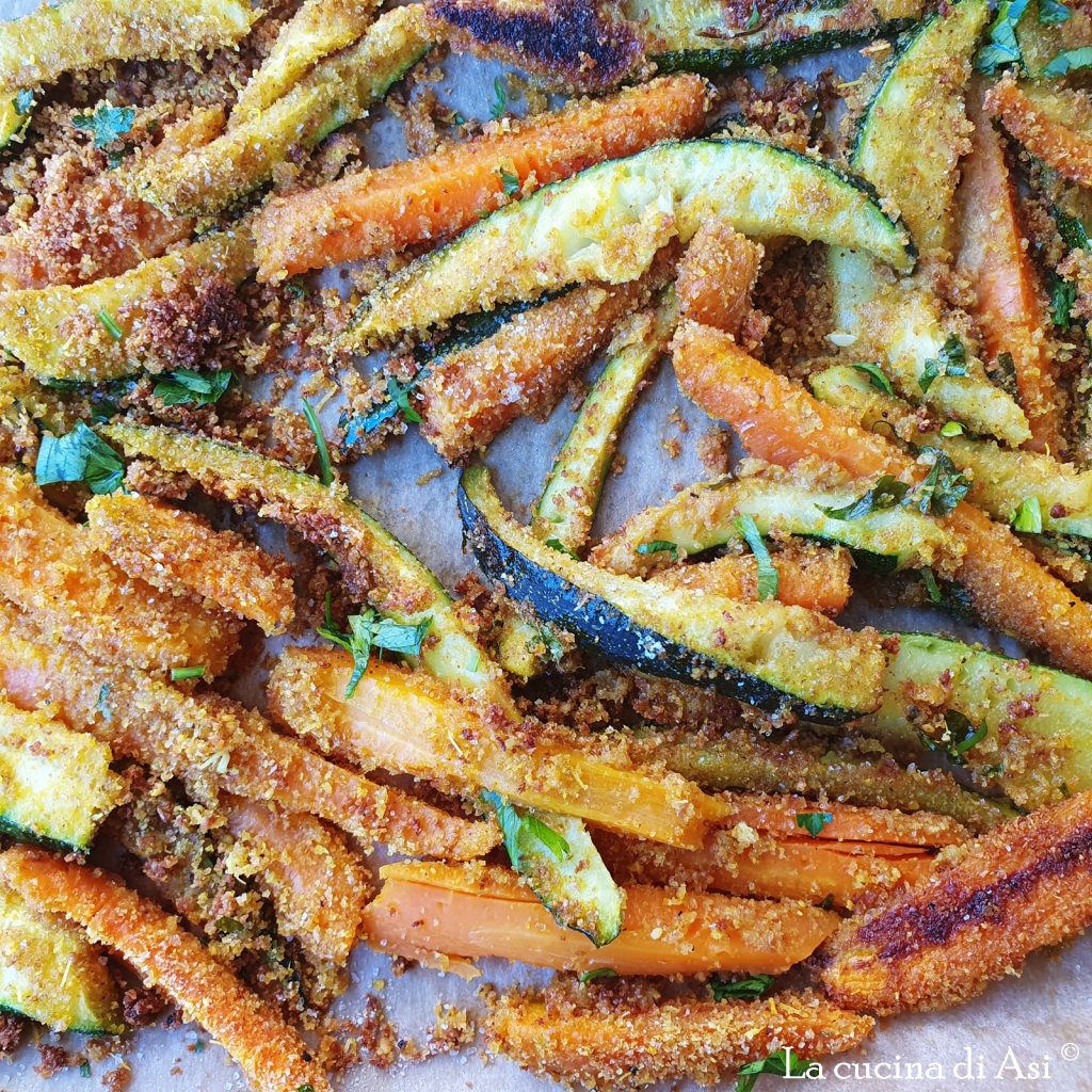 Gratinated Vegetable Snacks