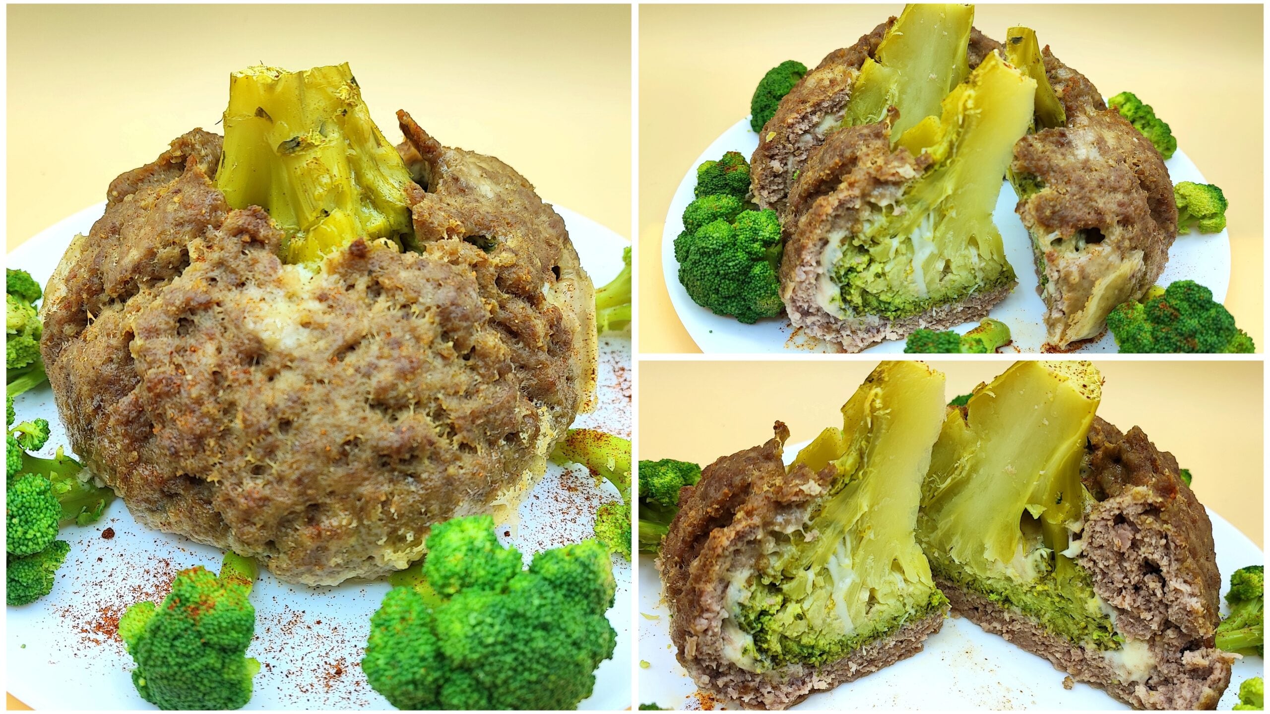 Dome Meatloaf with Broccoli without Eggs