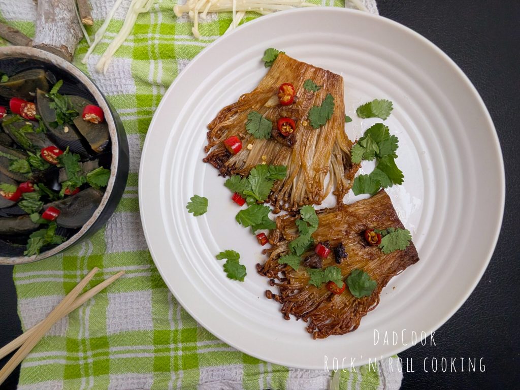 Grilled Enoki the vegan steak you didn't expect.