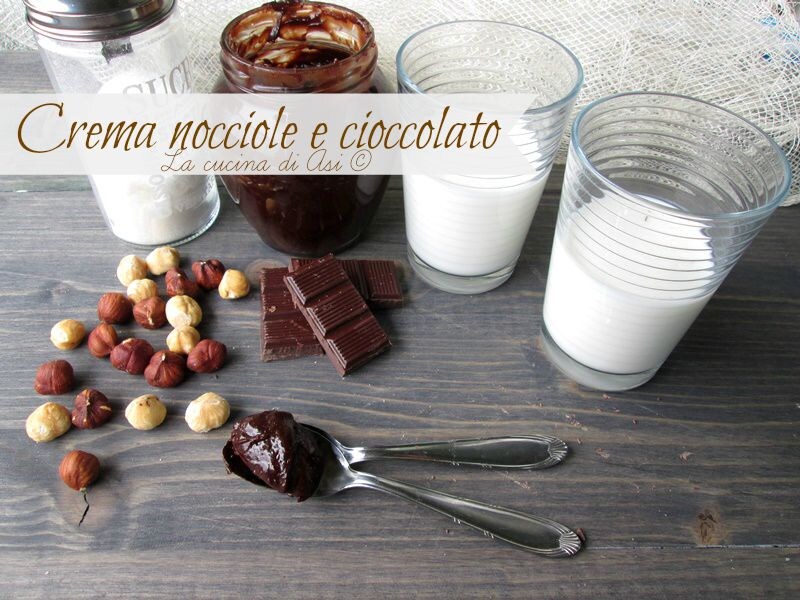 hazelnut and chocolate cream