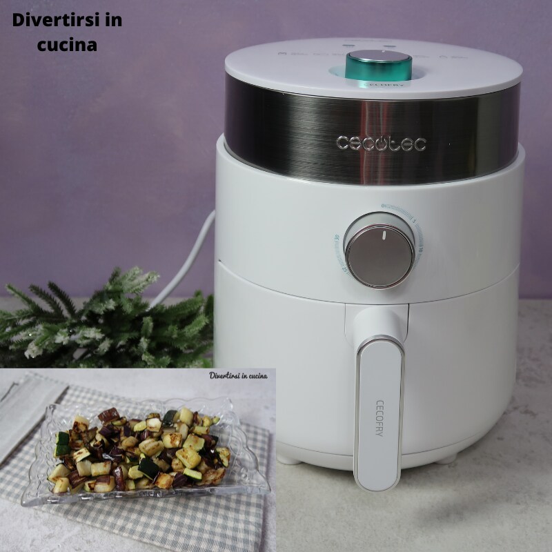 Vegetables cooked in air fryer
