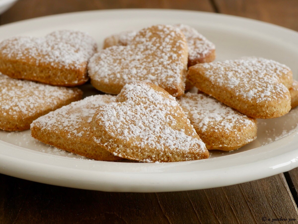 Whole Wheat Heart Shaped Fritters Without Butter, Milk, and Eggs