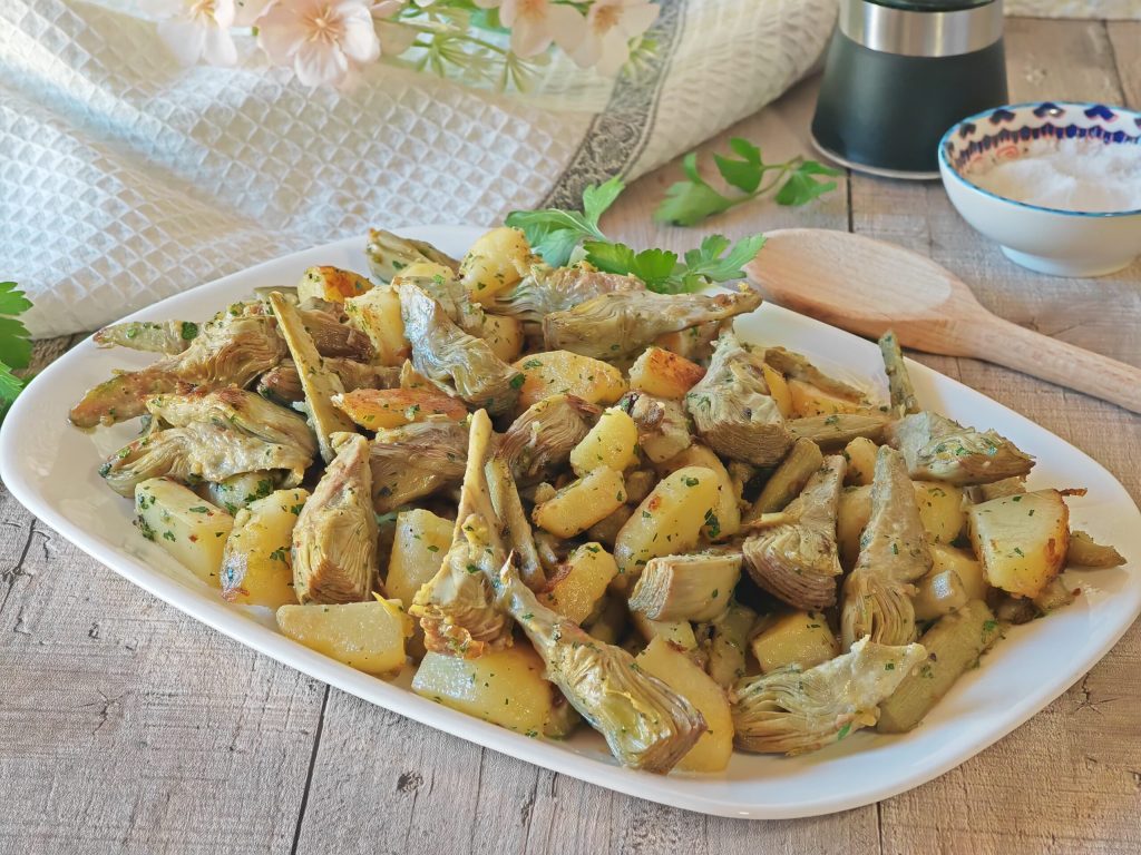 Braised Artichokes and Potatoes