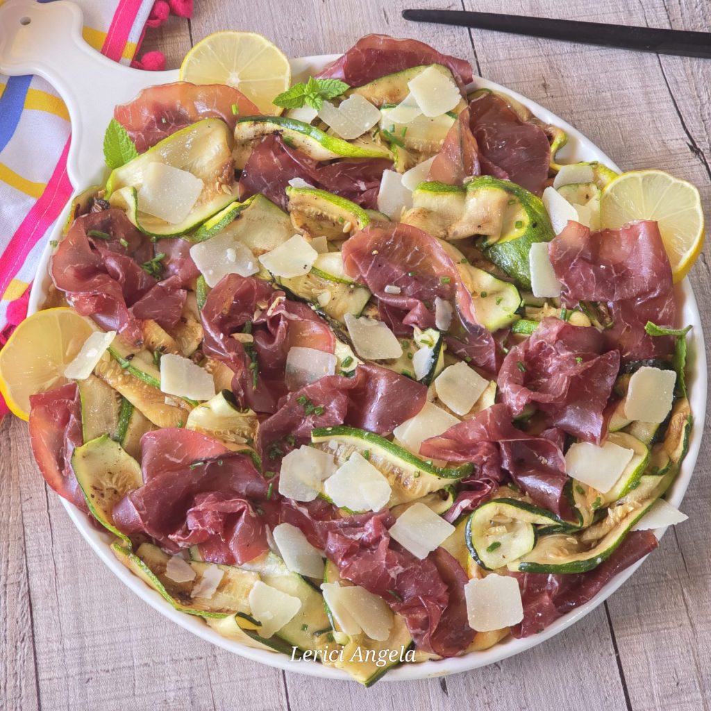 Zucchini Salad with Lemon Bresaola