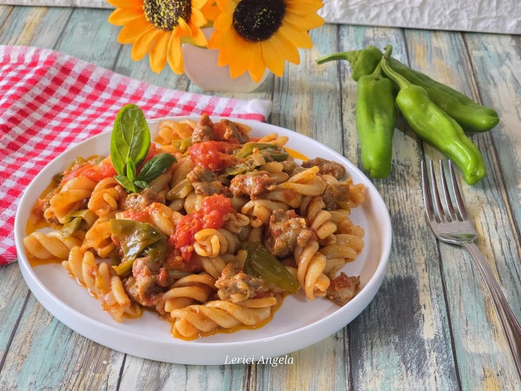 Pasta with Italian Sweet Peppers and Sausage