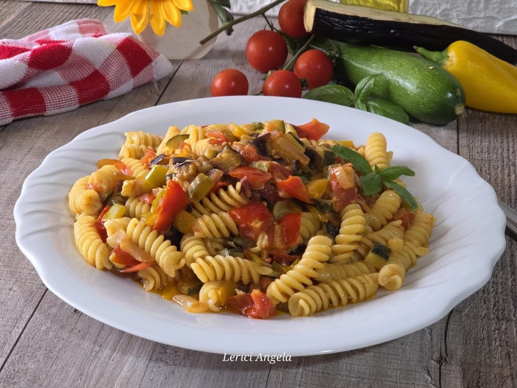 Rustic and Colorful Farmer's Pasta