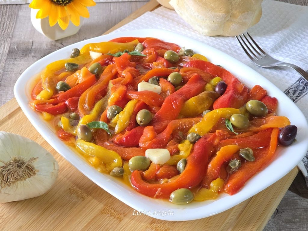 Air Fryer Roasted Pepper Salad