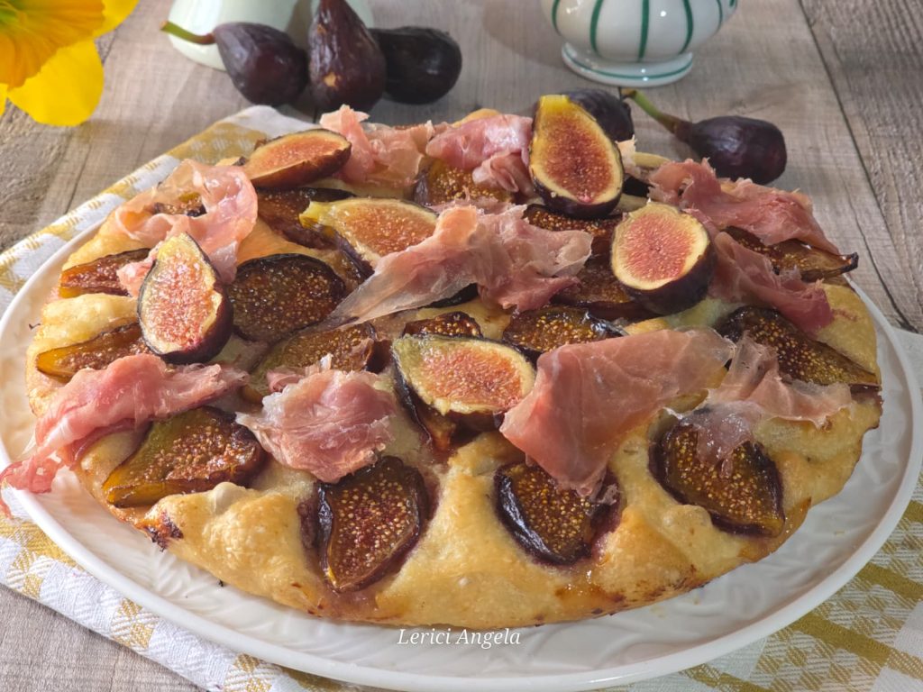 Genoese Focaccia with Figs and Prosciutto