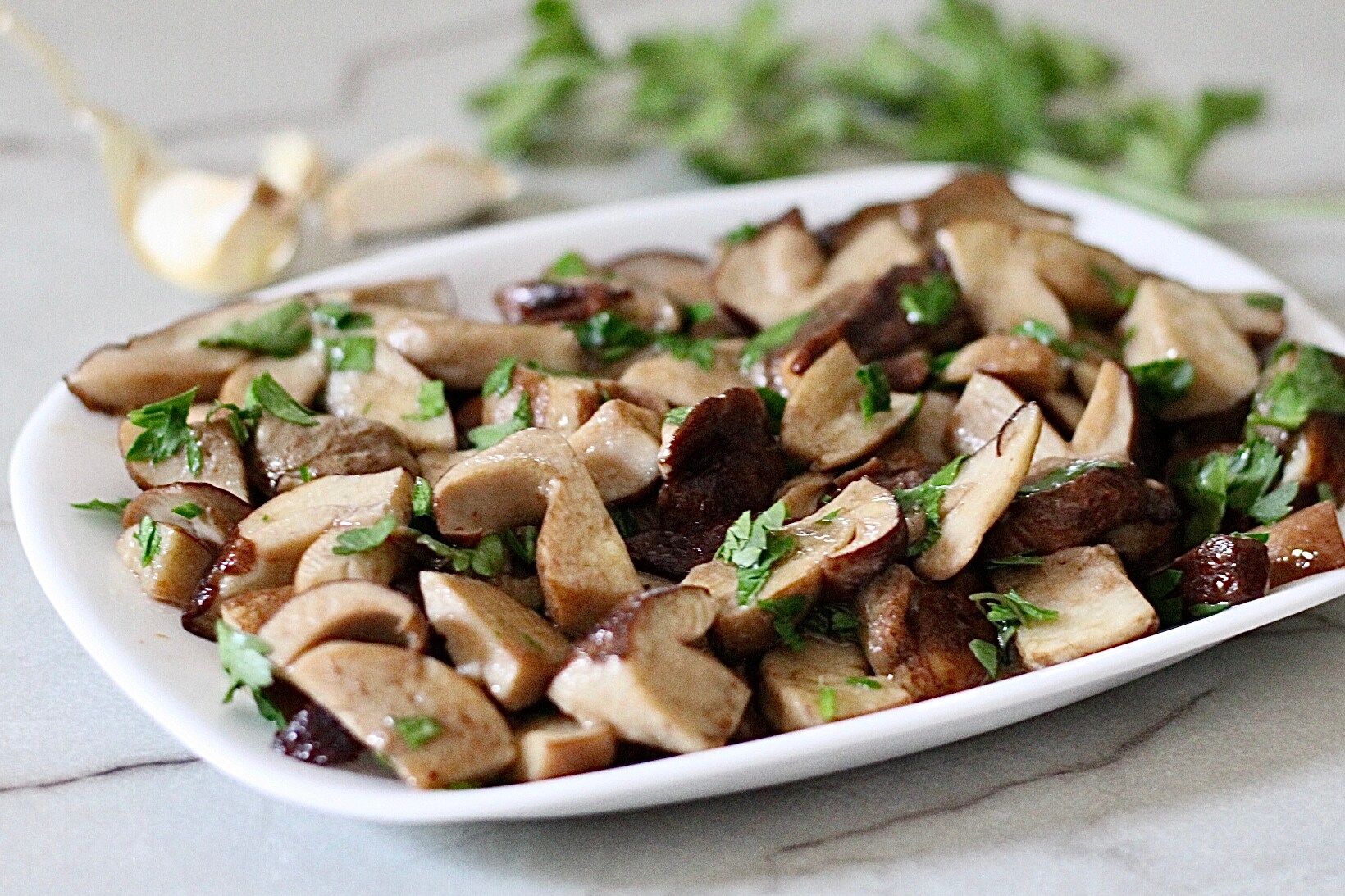 Sautéed Porcini Mushrooms
