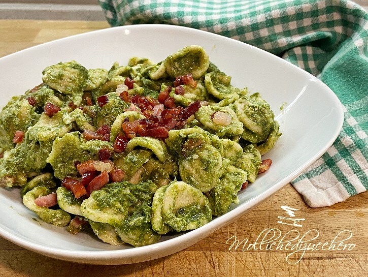 Orecchiette with Turnip Greens Cream and Stracciatella