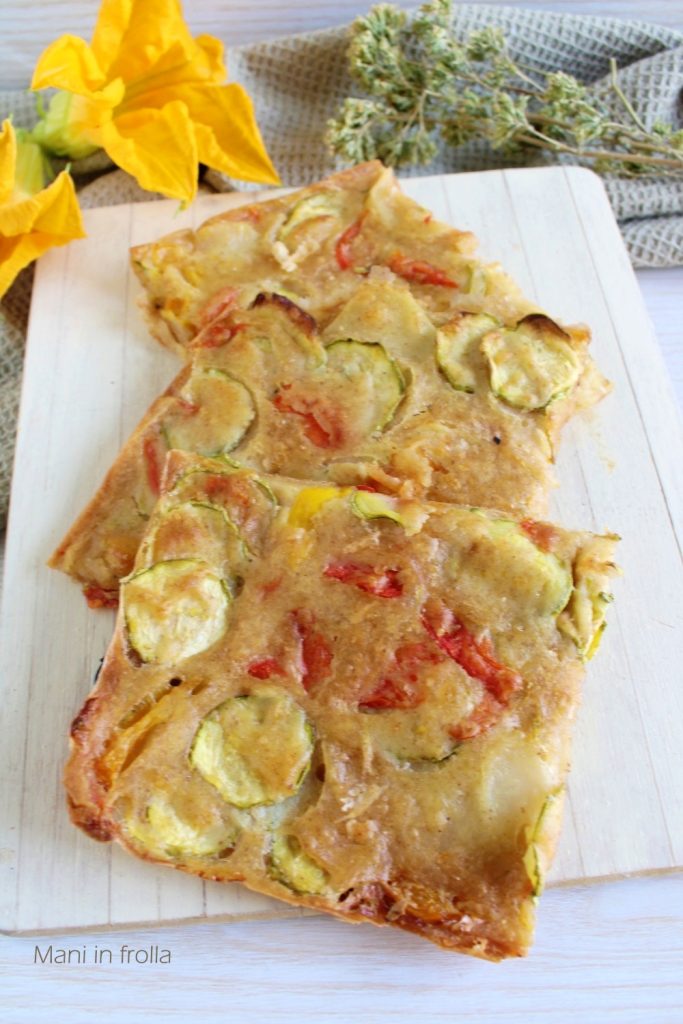 Zucchini, Potatoes, and Peppers Flatbread