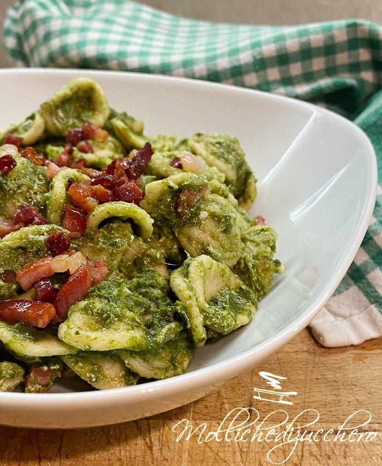 orecchiette with turnip greens cream