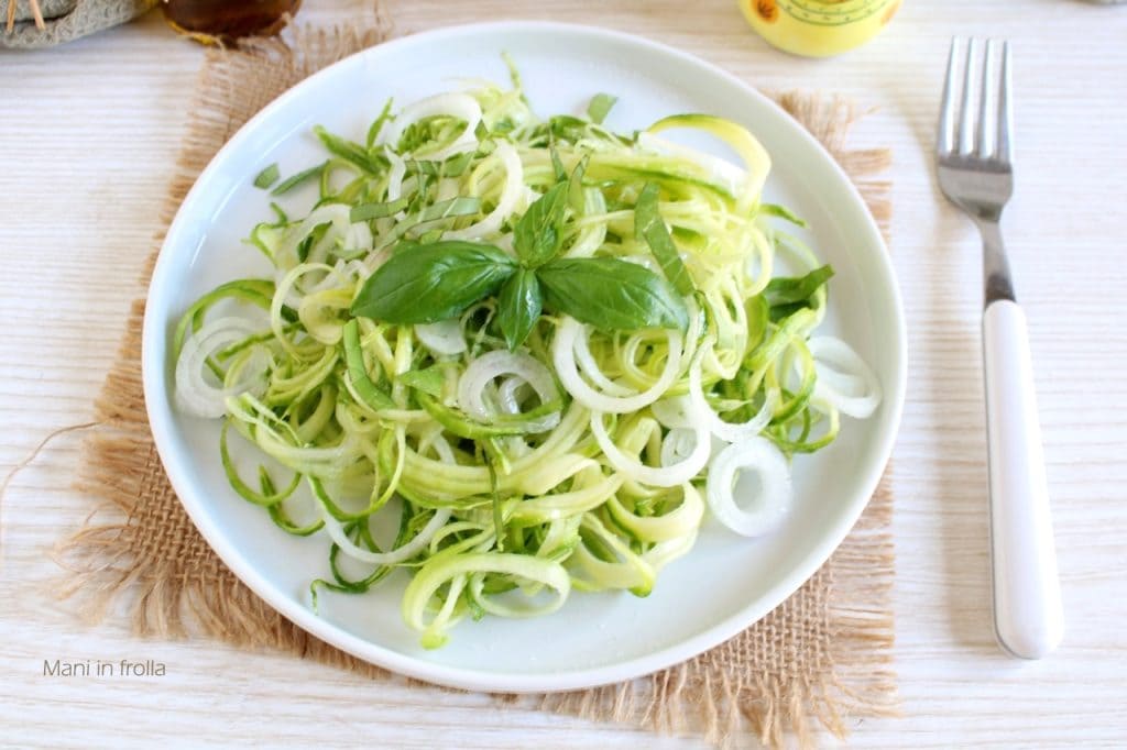 Raw Zucchini Salad with Tropea Onion