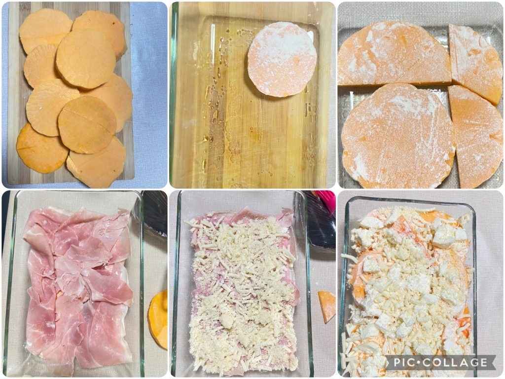 pumpkin parmesan with ham