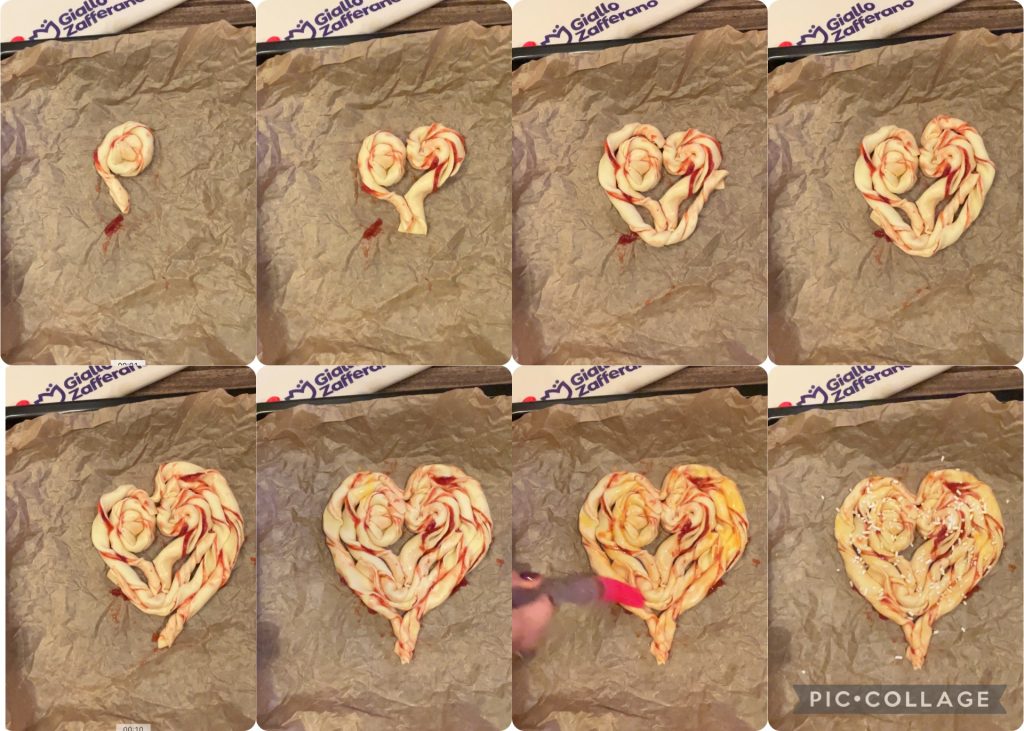Puff Pastry Heart with Jam