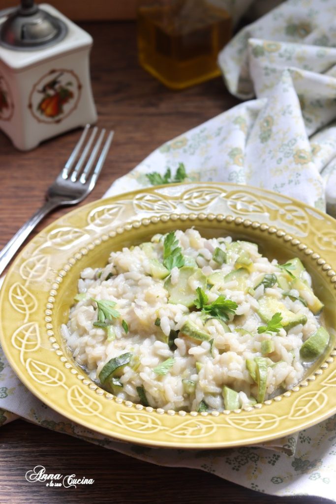 Risotto with Zucchini and Fresh Green Onion