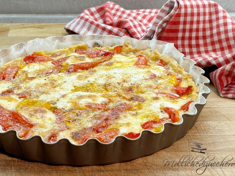 Savory Tart with Peppers and Cheese