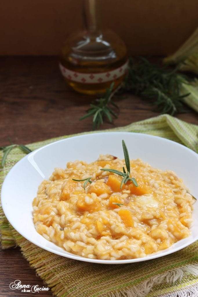 Creamy Risotto with Pumpkin and Scamorza Cheese