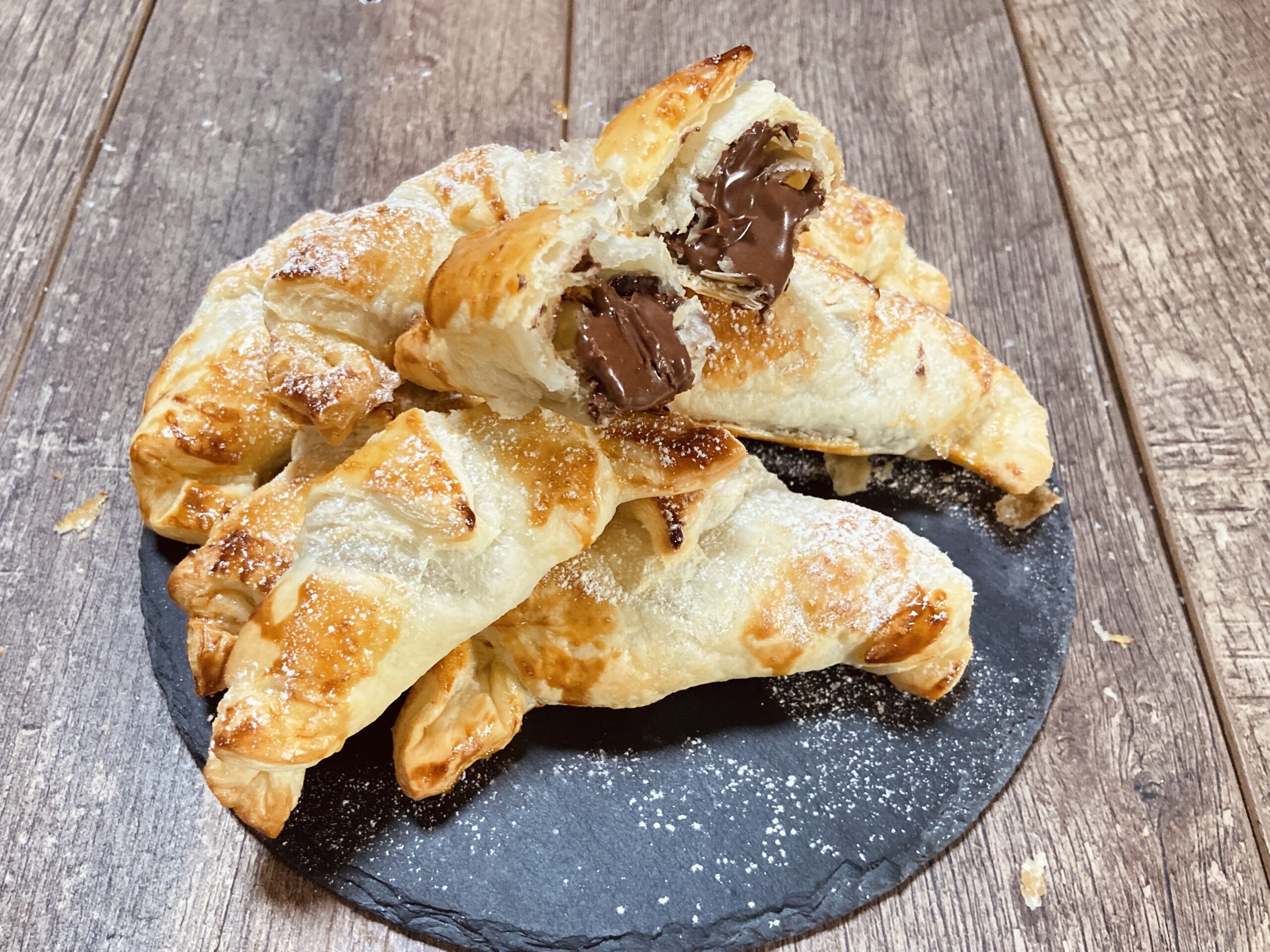 Puff Pastry Chocolate Croissants